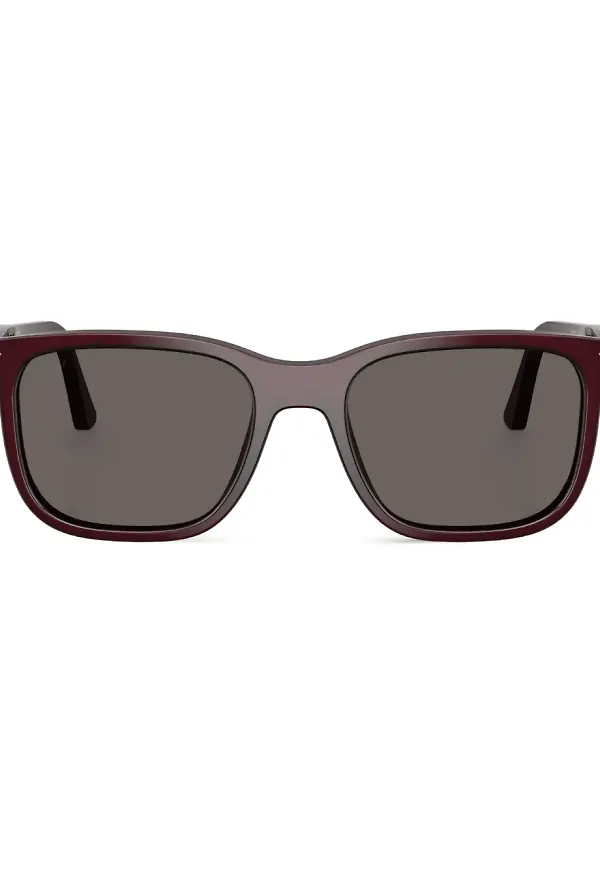 Persol små fyrkantiga solglasögon - Röd