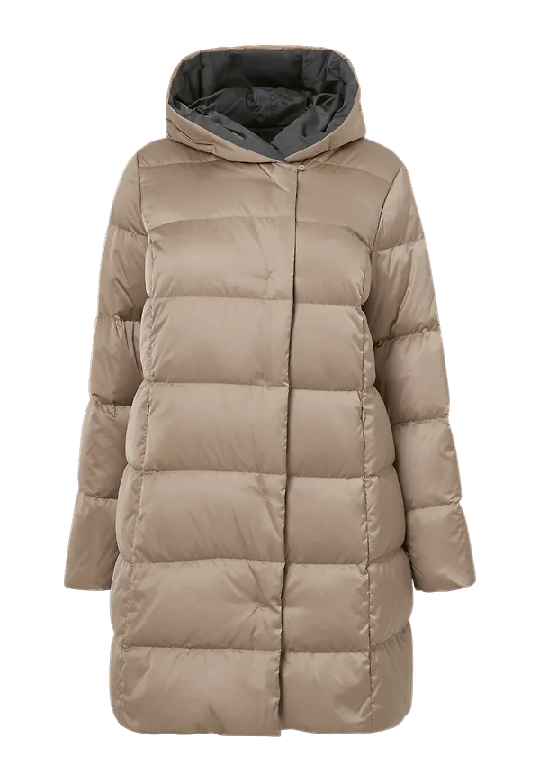 Persona by Marina Rinaldi - Kappa Quilted Mantel Parma - Brun