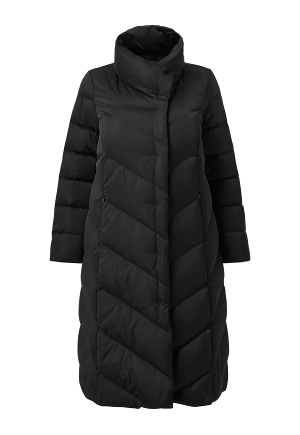 Persona by Marina Rinaldi - Kappa Quilted Mantel Penelope - Svart - 52