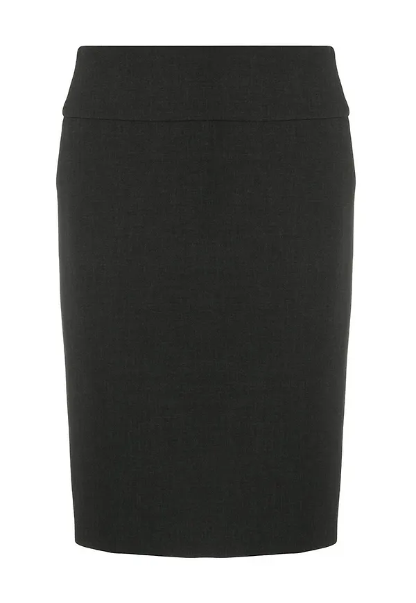 Peserico Straight mid-rise skirt Grå, Dam