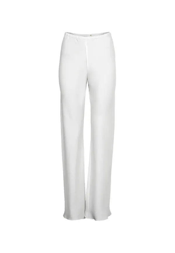 Peter Cohen flared trousers - Vit