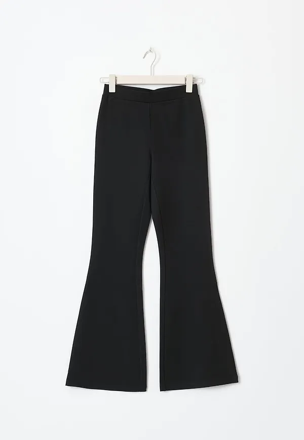 Gina Tricot - Petite trousers - utsvängda byxor - Svart - XXS - Dam