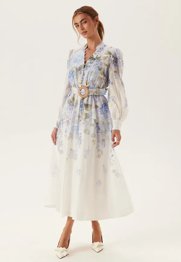 Peyton Trim Detail Midi Dress