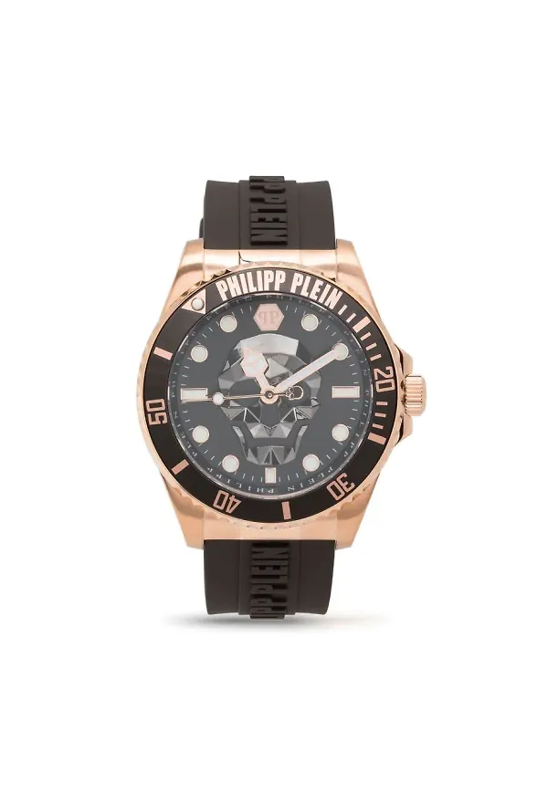 Philipp Plein $kull kvarts 43 mm - Brun