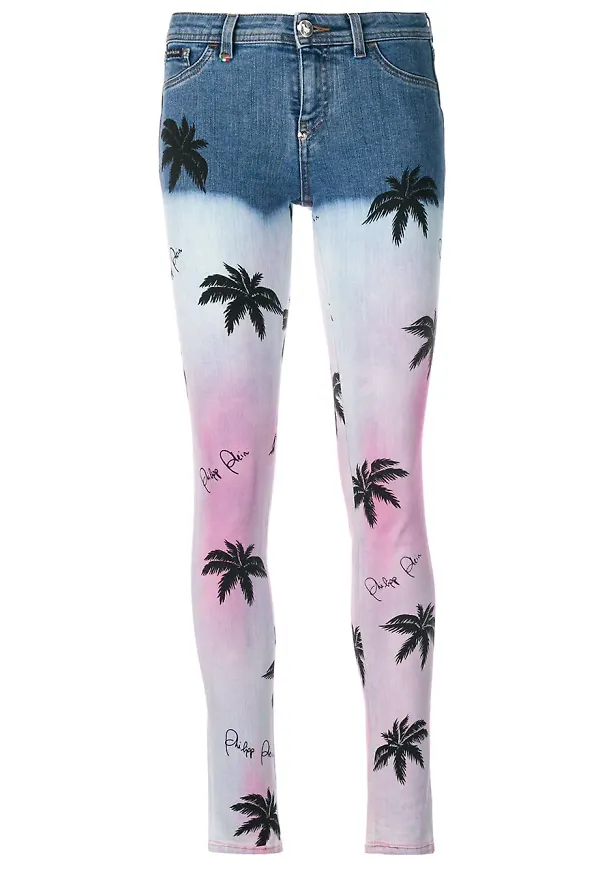 Philipp Plein Aloha Plein skinny-jeans - Blå