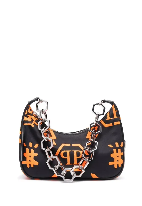 Philipp Plein axelväska med monogram - Svart