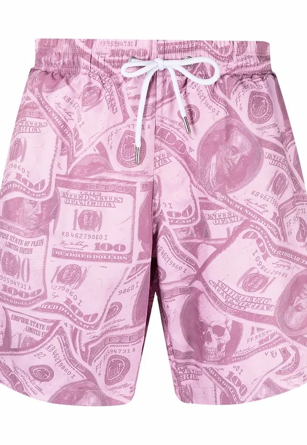 Philipp Plein badbyxor med dollartryck - Rosa
