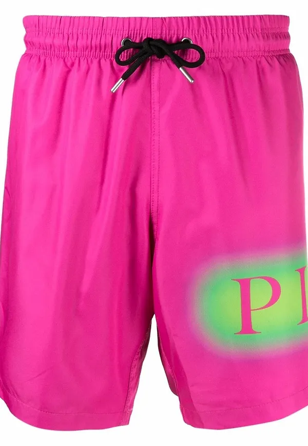 Philipp Plein badbyxor med logotyp - Rosa