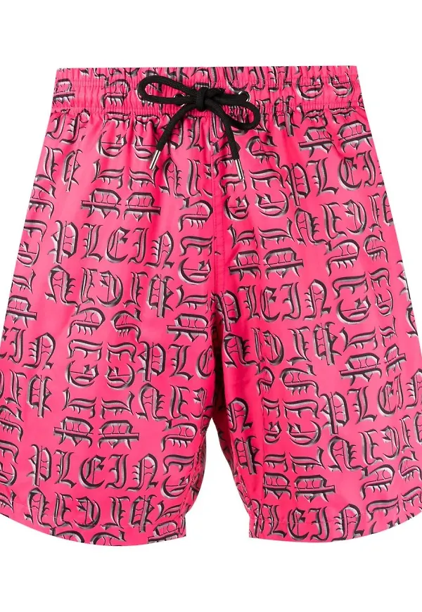 Philipp Plein badbyxor med logotyp - Rosa