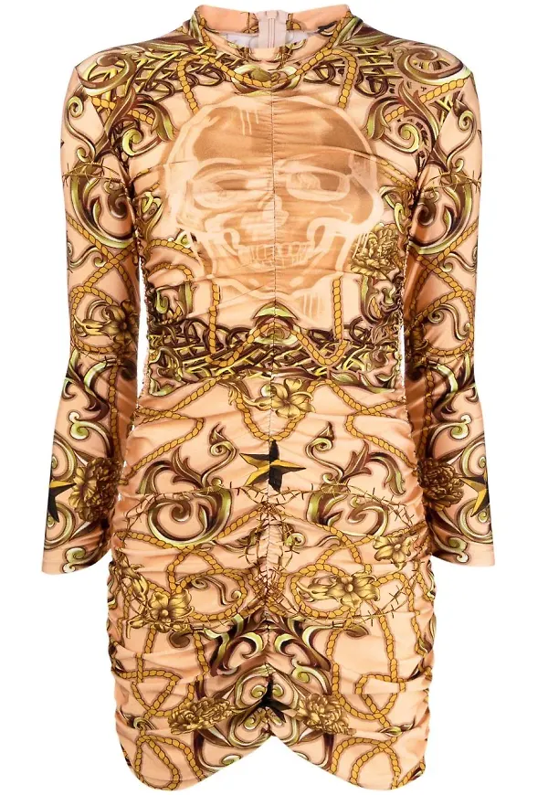 Philipp Plein Baroque bodycon-klänning - Neutral