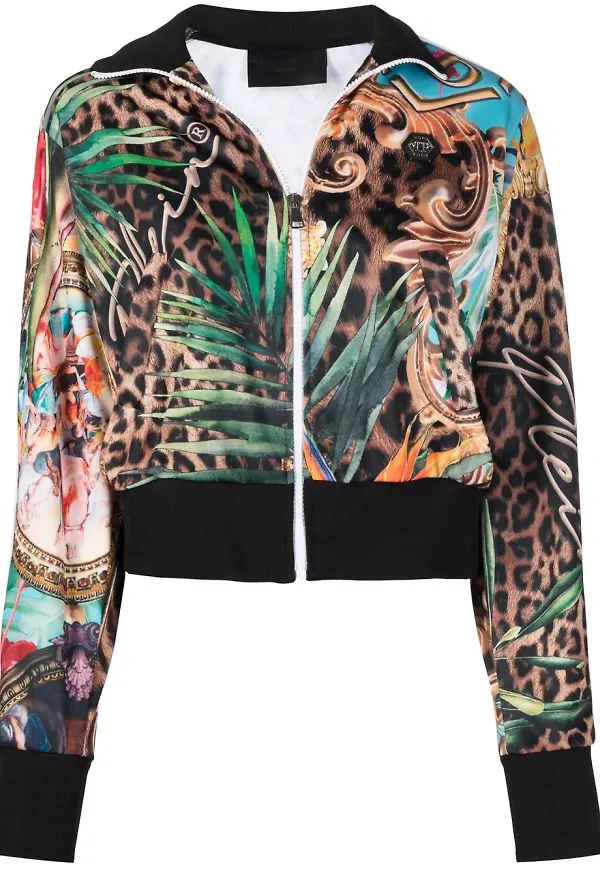 Philipp Plein Baroque Flowers jacka - Brun
