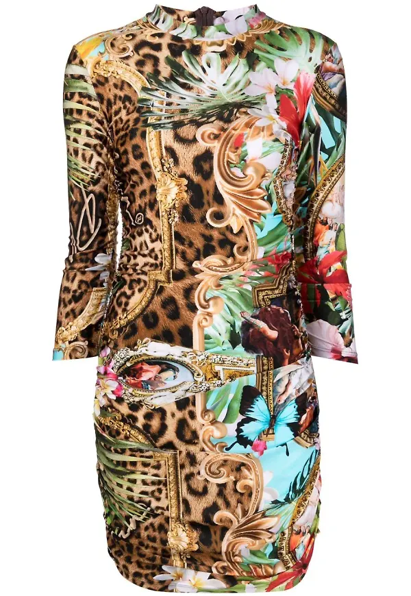 Philipp Plein Baroque klänning - Brun