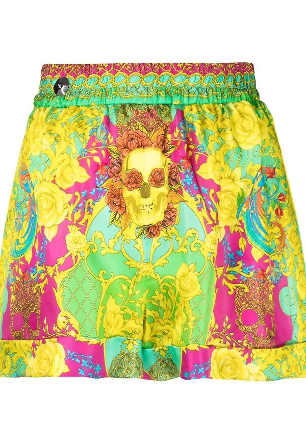 Philipp Plein Baroque shorts - Grön
