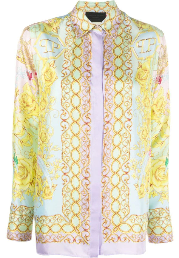Philipp Plein Baroque skjorta - Grön
