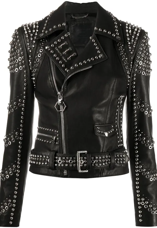 Philipp Plein bikerjacka - Svart