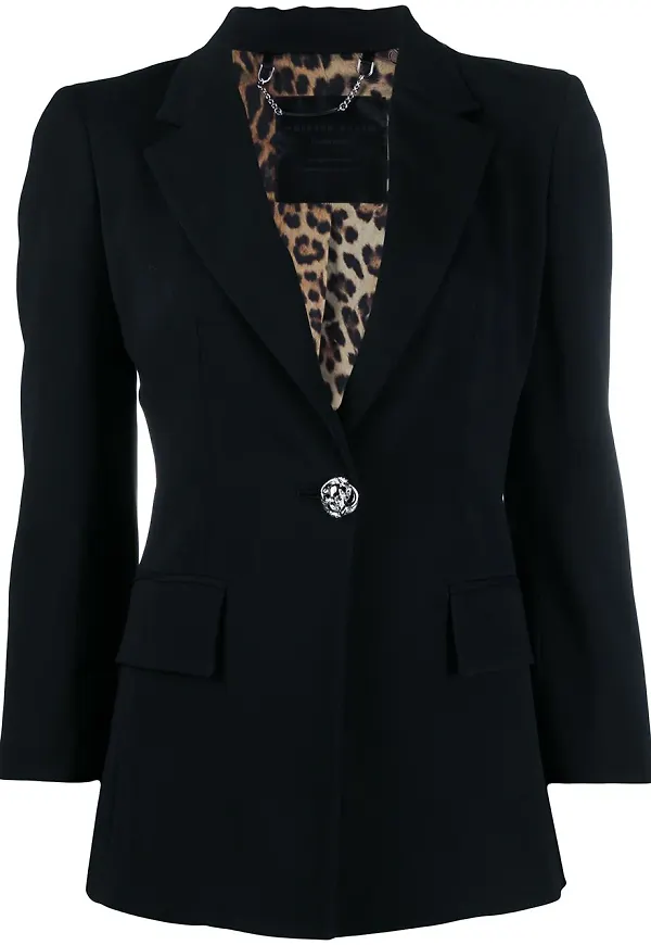 Philipp Plein blazer med dödskalle - Svart