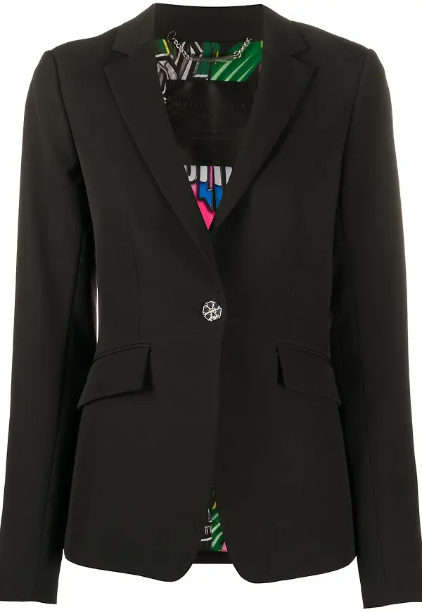 Philipp Plein blazer med dödskalle - Svart