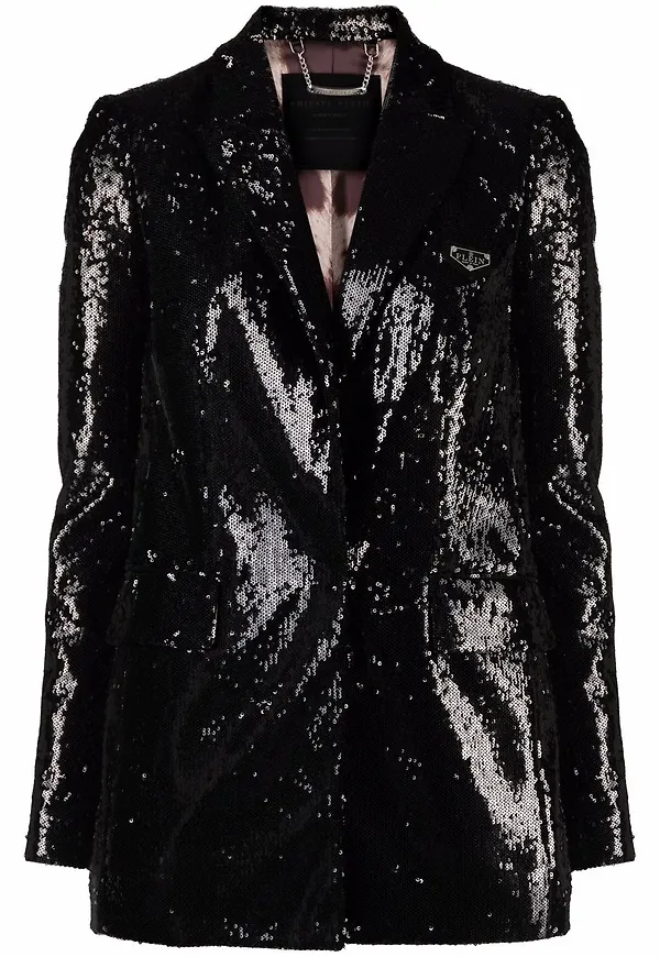 Philipp Plein blazer med paljetter - Svart
