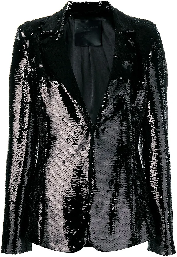 Philipp Plein blazer med paljetter - Svart
