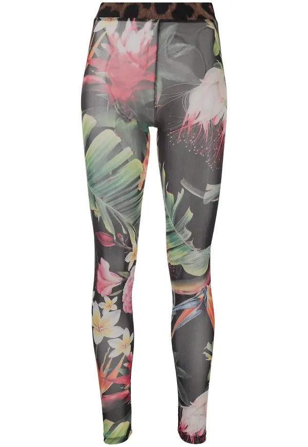 Philipp Plein blommiga leggings - Svart