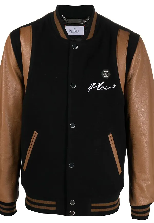 Philipp Plein bomberjacka med logotyp - Svart