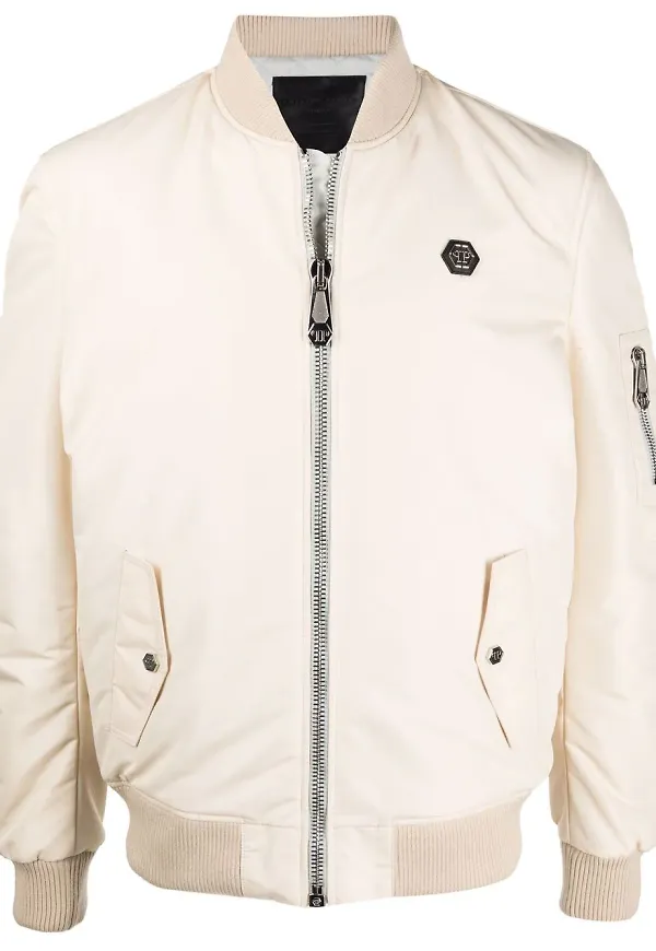 Philipp Plein bomberjacka med volang - Neutral