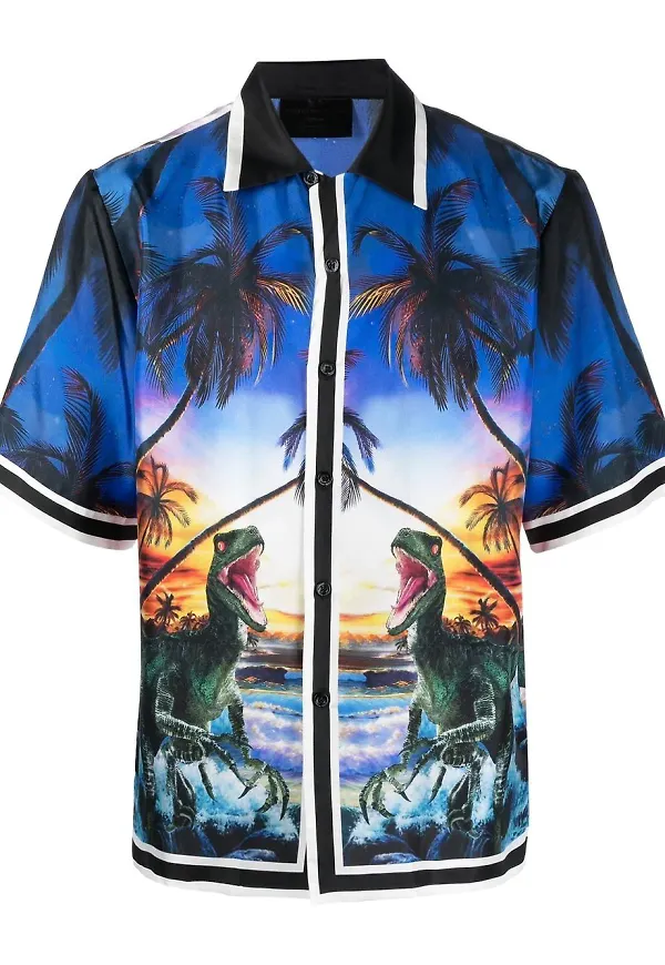 Philipp Plein bowlingskjorta - Svart