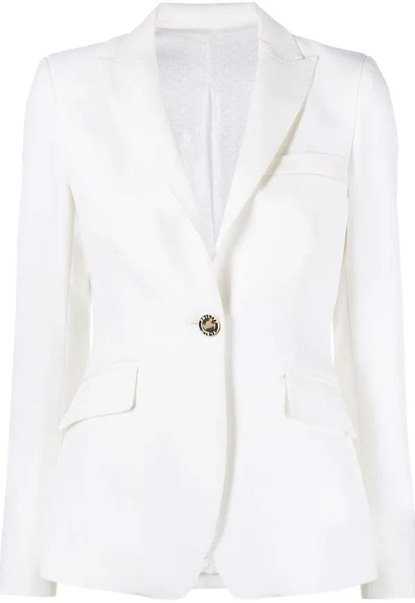 Philipp Plein Cady utsmyckad blazer - Vit