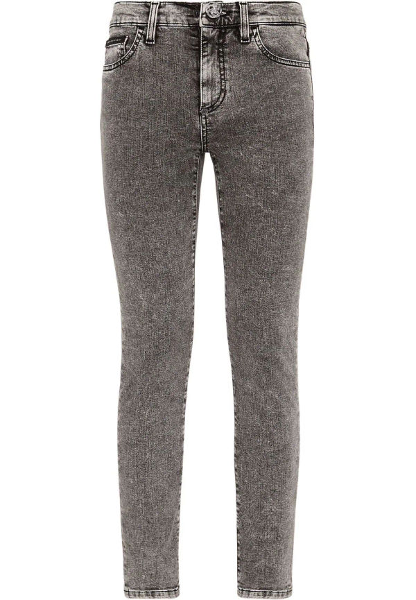 Philipp Plein croppade skinny-jeans - Grå