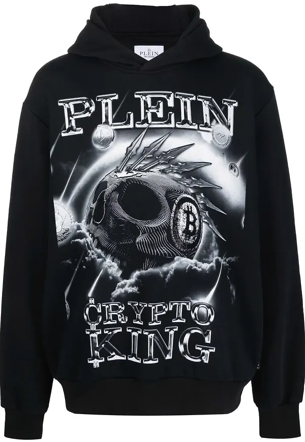 Philipp Plein Crypto King hoodie - Svart