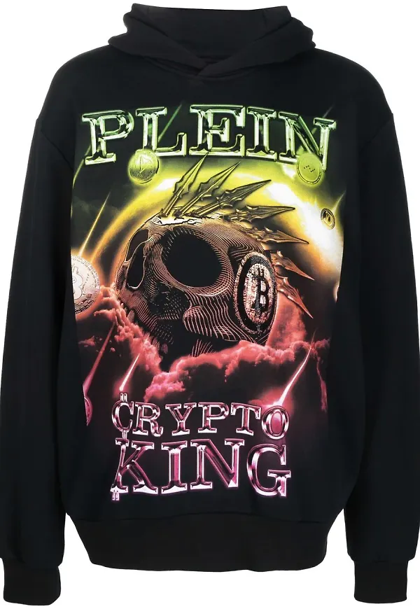 Philipp Plein Crypto King hoodie - Svart