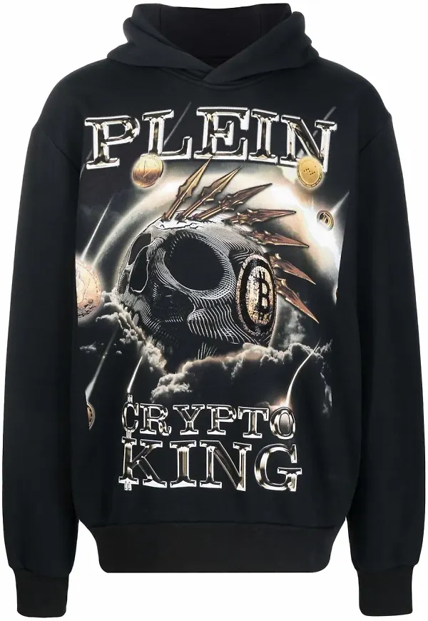 Philipp Plein Crypto King hoodie - Svart