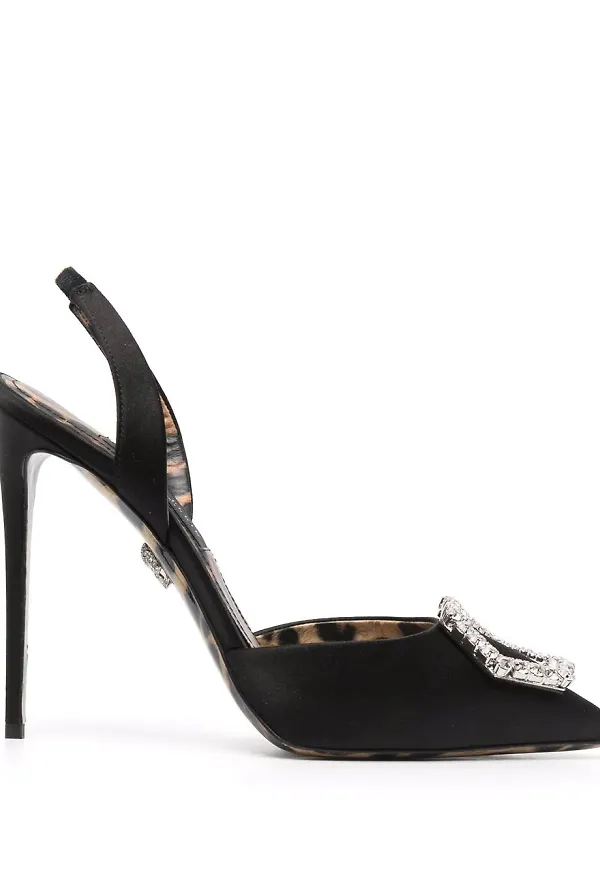 Philipp Plein Crystal Hexagon pumps - Svart