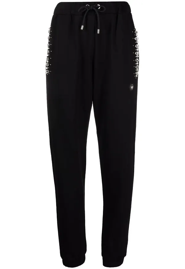 Philipp Plein Crystal Iconic trackpants - Svart