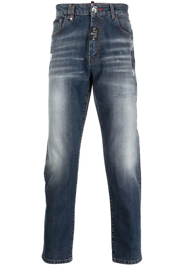 Philipp Plein Detroit straight-jeans - Blå