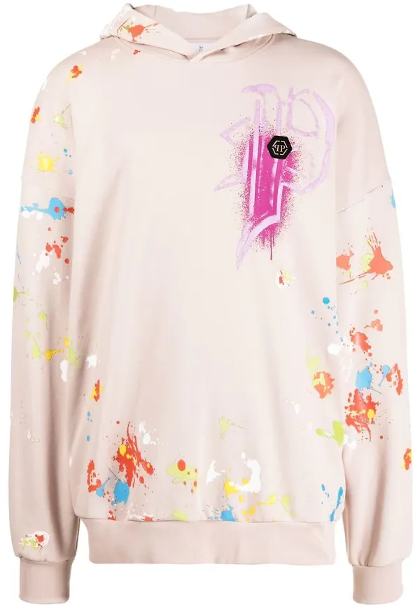 Philipp Plein Dripping Skull hoodie - Neutral