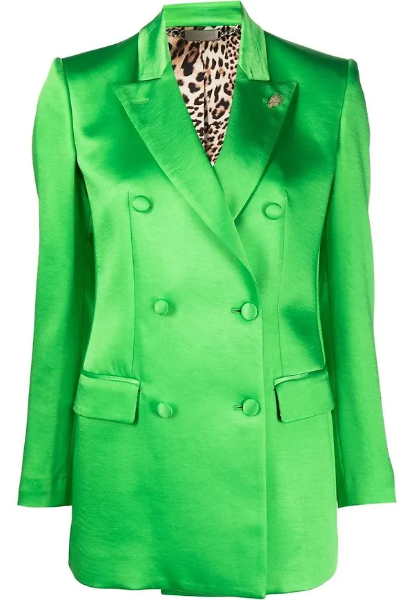 Philipp Plein dubbelknäppt blazer - Grön
