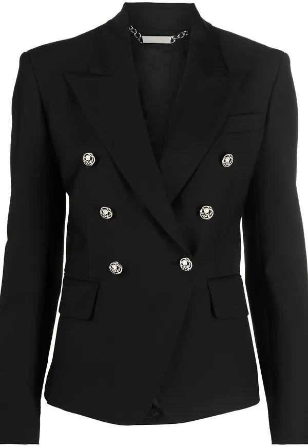 Philipp Plein dubbelknäppt blazer - Svart