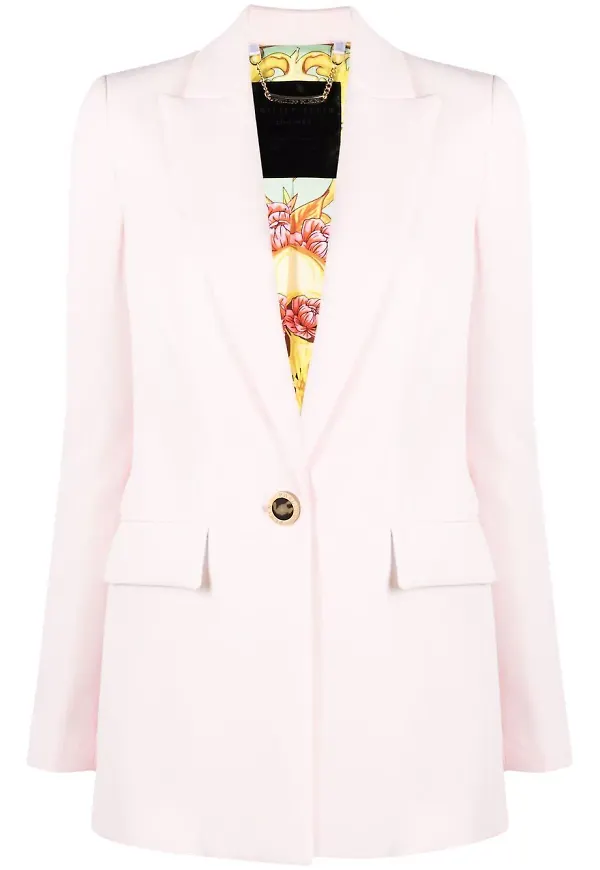 Philipp Plein enkelknäppt blazer - Rosa