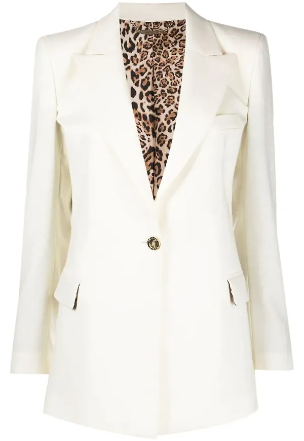 Philipp Plein enkelknäppt blazer - Vit