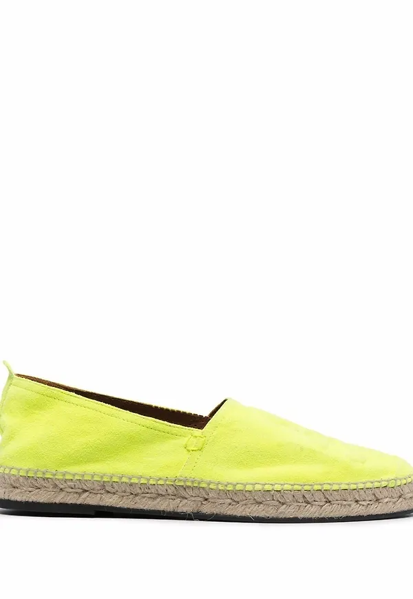 Philipp Plein espadrillos i läder - Gul