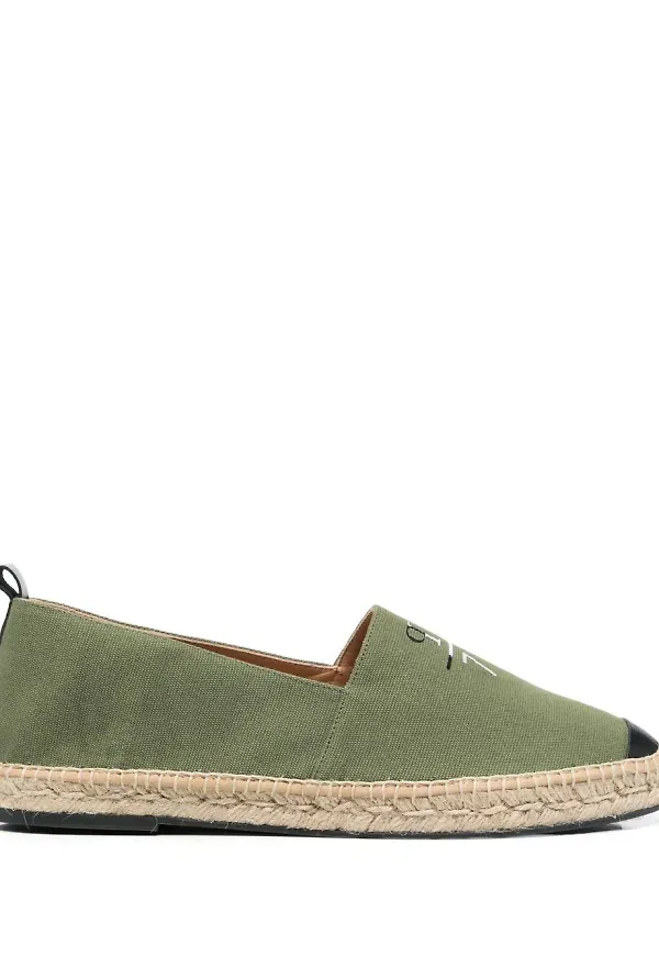 Philipp Plein espadrillos med logotyp - Grön