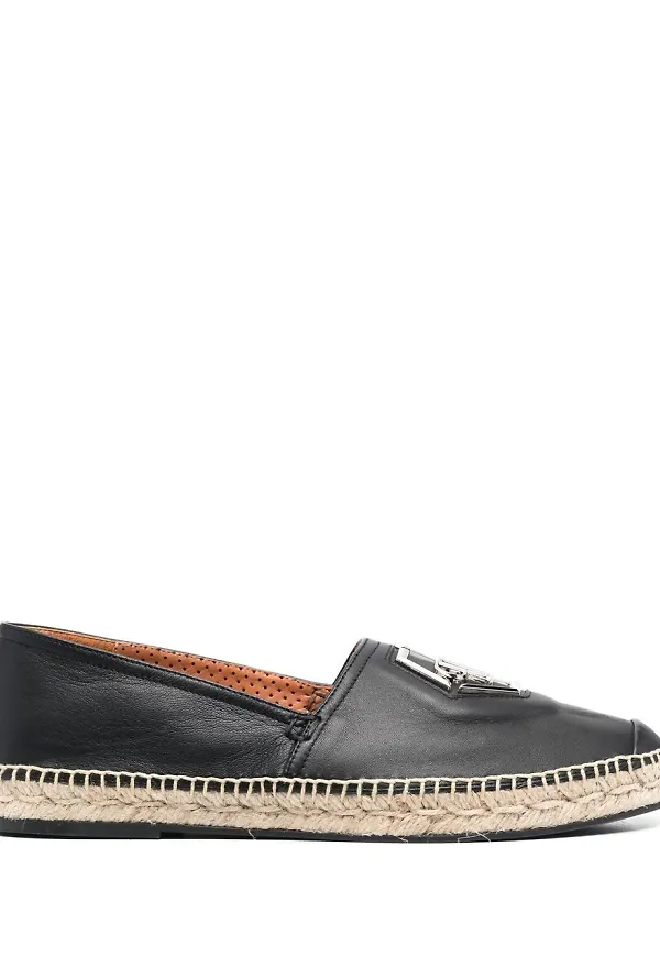 Philipp Plein espadrillos med logotypplakett - Svart