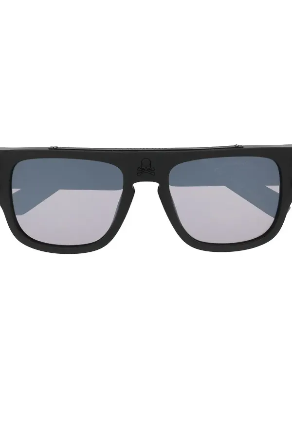 Philipp Plein Eyewear fyrkantiga solglasögon - Svart