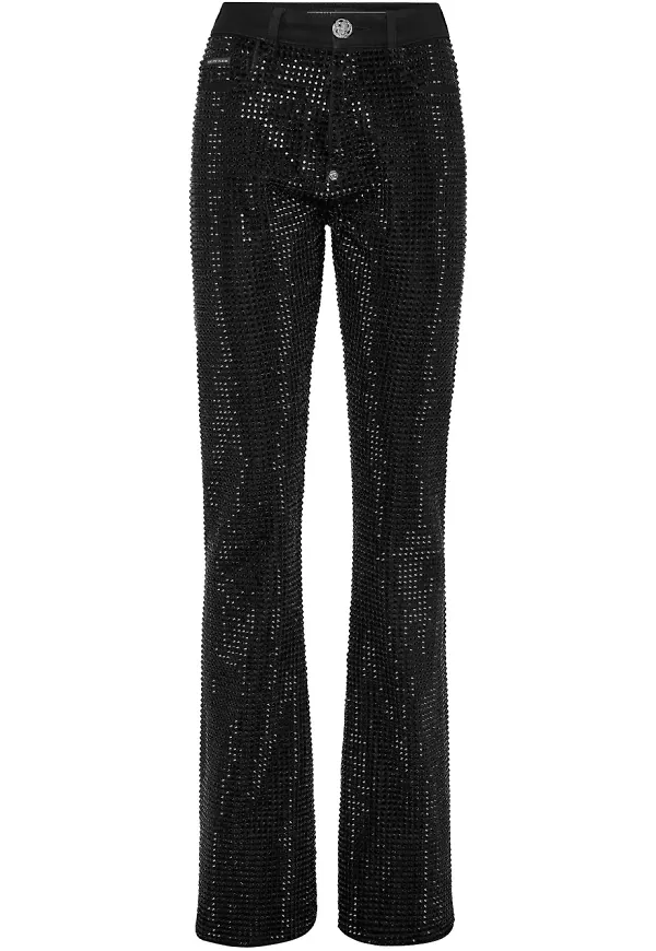 Philipp Plein flare-jeans - Svart