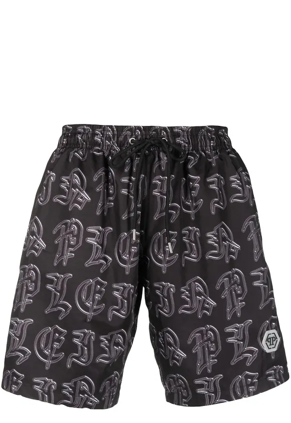 Philipp Plein Gothic badbyxor - Svart