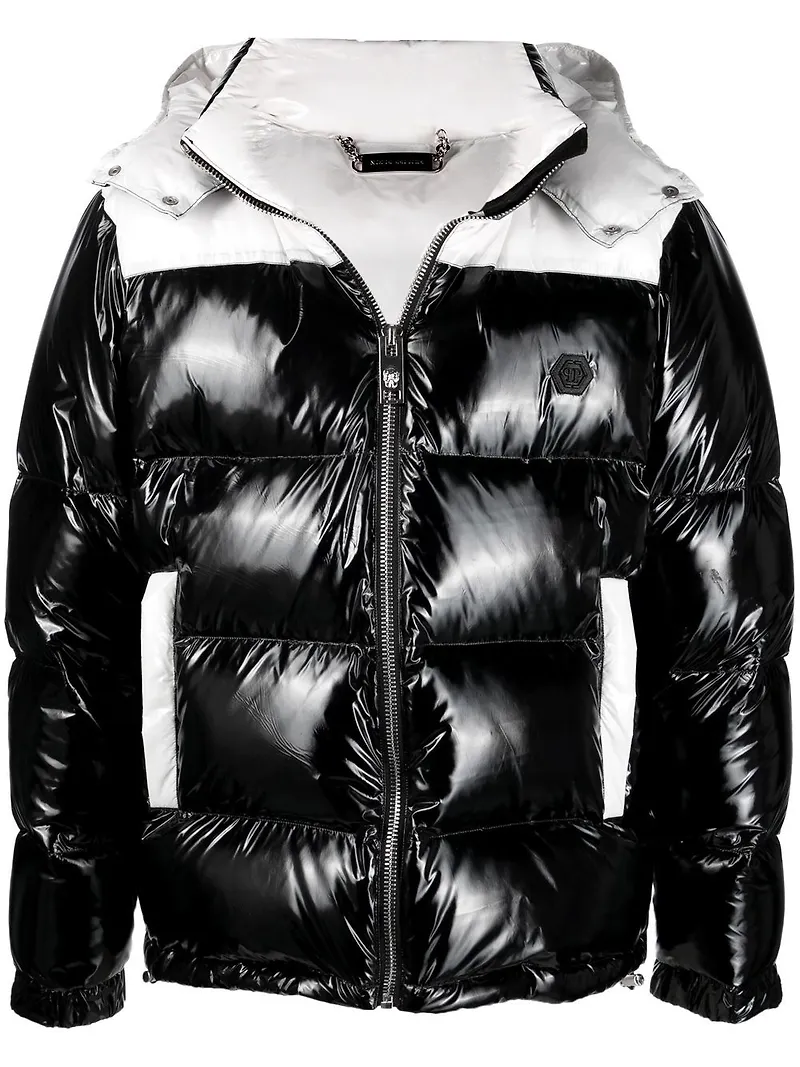 Philipp Plein Gothic Plein dunjacka - Svart