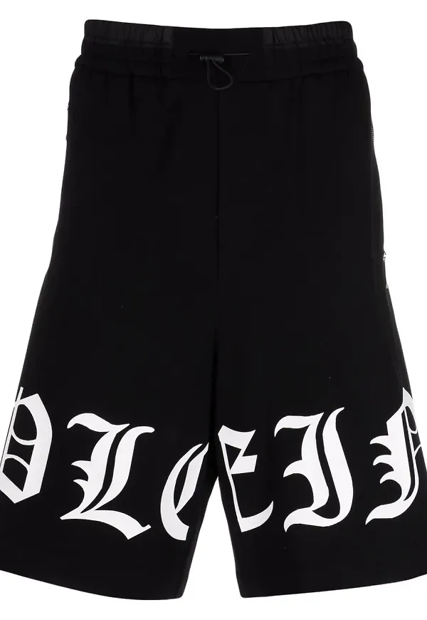 Philipp Plein Gothic Plein jerseyshorts - Svart