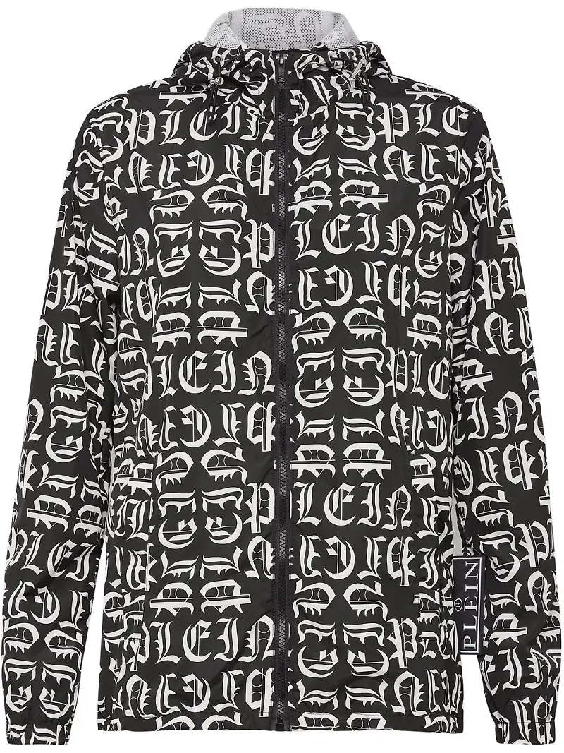 Philipp Plein Gothic Plein vindjacka - Svart