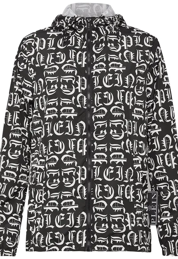 Philipp Plein Gothic Plein vindjacka - Svart